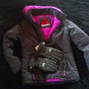 Girls Coat and gloves